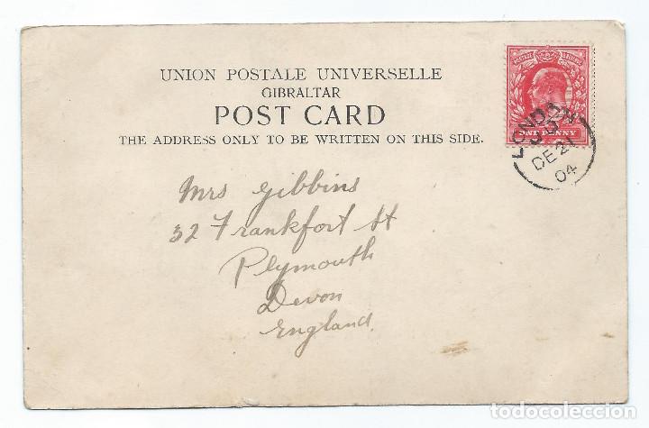 Postales: POSTAL. GIBRALTAR. A&Ntilde;O 1904. - Foto 2