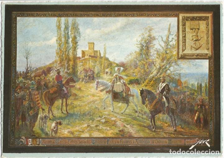 Postcards: LLEGADA DE GASTON F&Eacute;BUS AL CASTILLO DE MAUVEZIN, 1379 - ED. JOVE N&ordm; 3863 - SIN CIRCULAR