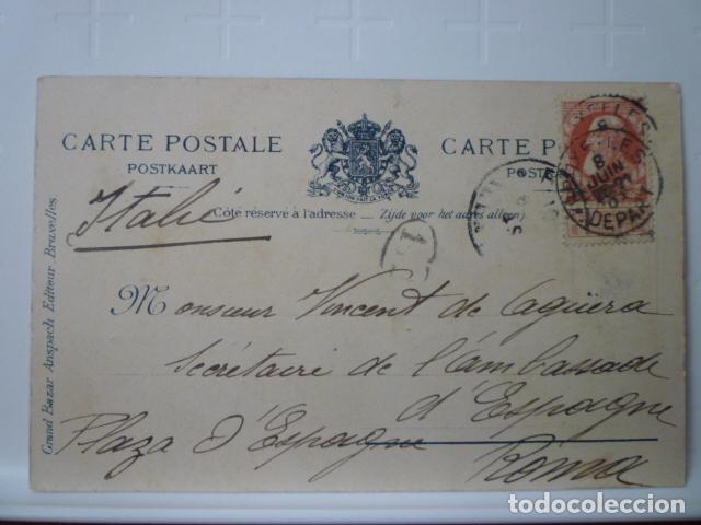 Postales: POSTAL BRUSELAS. CIRCULADA. - Foto 2