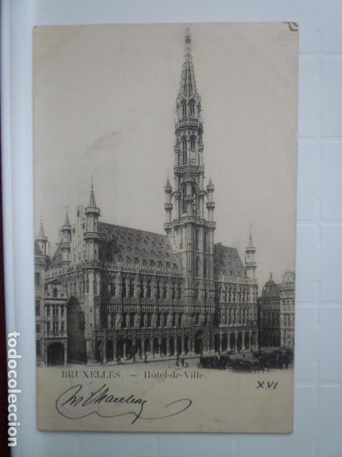 Postales: POSTAL BRUSELAS. CIRCULADA 1901. - Foto 1