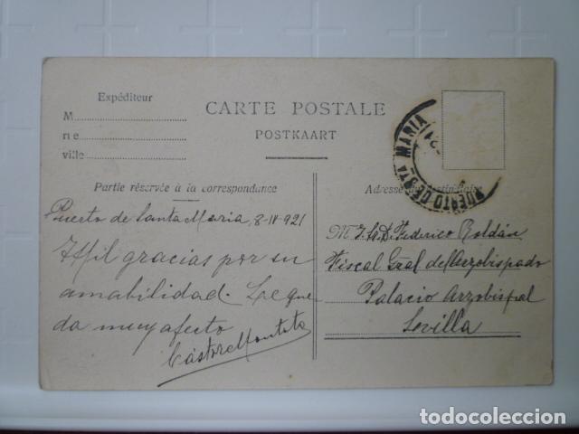 Postales: POSTAL BRUSELAS. CIRCULADA 1921. - Foto 2