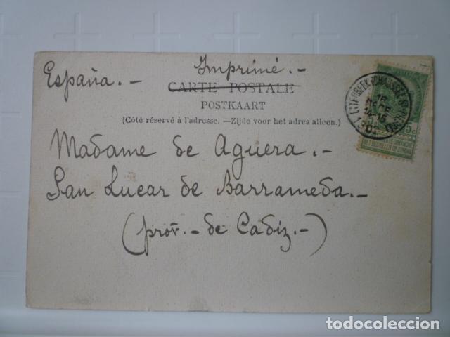 Postales: POSTAL BRUSELAS. CIRCULADA 1902. - Foto 2