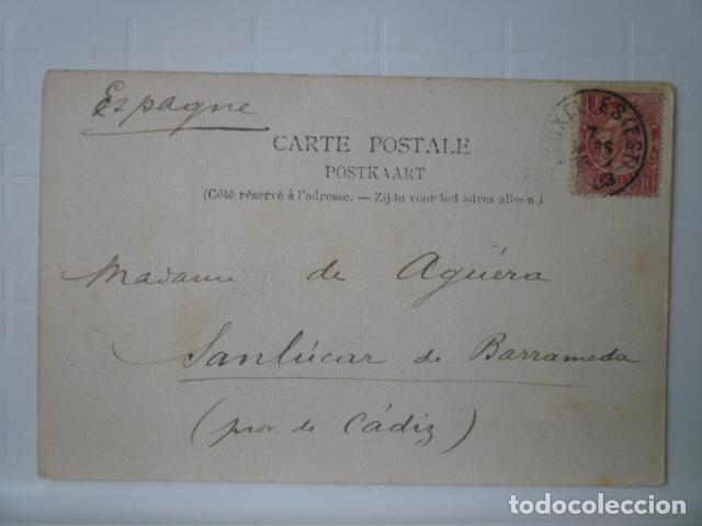 Postales: POSTAL BRUSELAS. CIRCULADA 1903. - Foto 2
