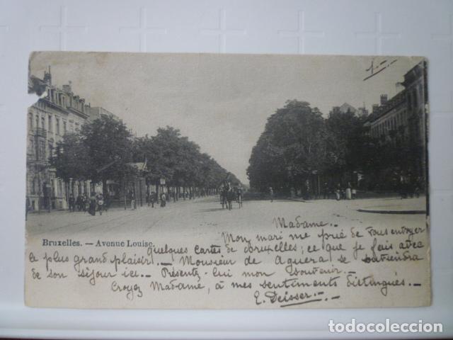 Postales: POSTAL BRUSELAS. CIRCULADA 1902. - Foto 1