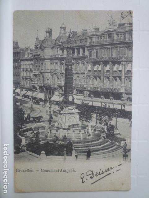 Postales: POSTAL BRUSELAS. CIRCULADA 1902. - Foto 1