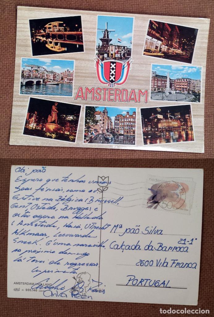 Postales: AMSTERDAM - POSTCARD - STAMP 50 C - Foto 1