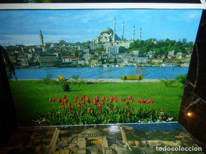 Postales: BLOC DE 12 POSTALES EN ACORDE&Oacute;N DE ESTAMBUL - Foto 3