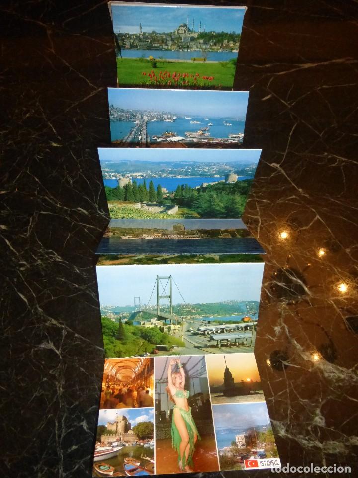 Postales: BLOC DE 12 POSTALES EN ACORDE&Oacute;N DE ESTAMBUL - Foto 13