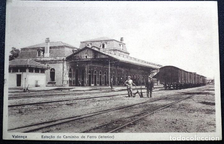 Postais: VALEN&Ccedil;A - ESTA&Ccedil;&Auml;O DO CAMINHO DE FERRO (INTERIOR)