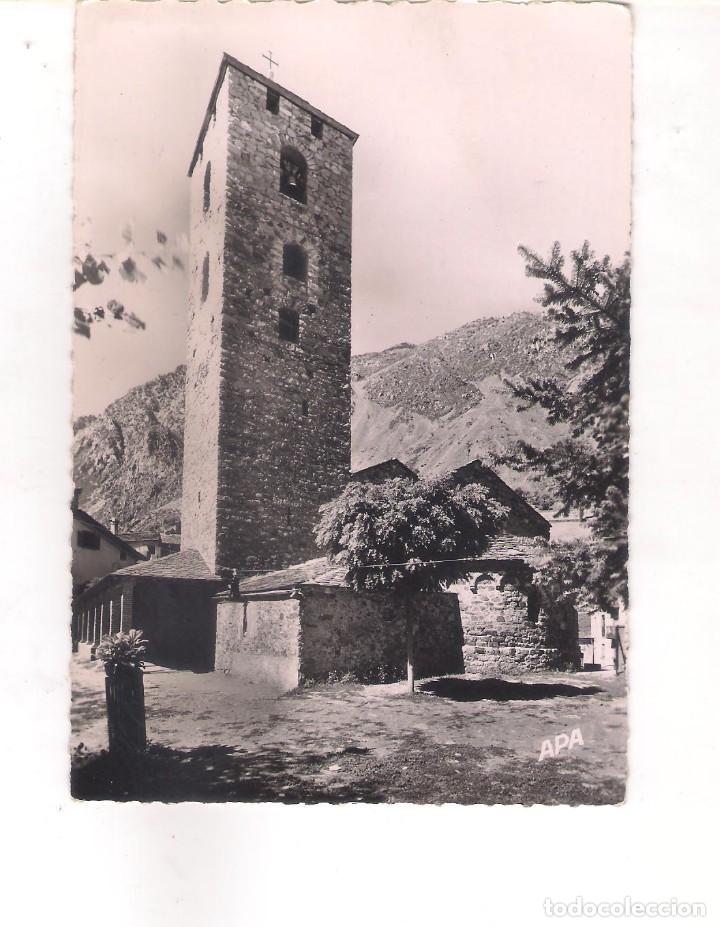 Postkarten: POSTAL DE VALLS DE ANDORRA - ESGLESIA DE ANDORRA LA VELLA .