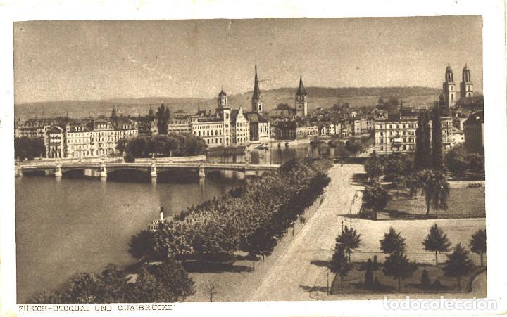 Postales: Zurich. 1920 Dirigida a m&eacute;dico de Pasajes - Foto 1