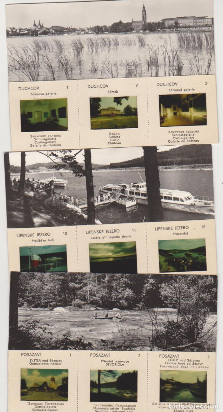 Cartes Postales: Chekia.- Lote de 3 postales con 3 diapositivas cada una.