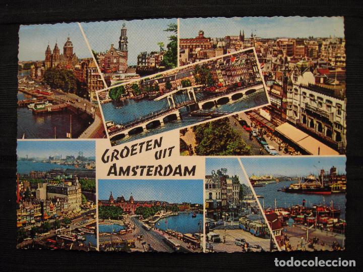 Postales: POSTAL GROETEN VIT AMSTERDAM. - Foto 2