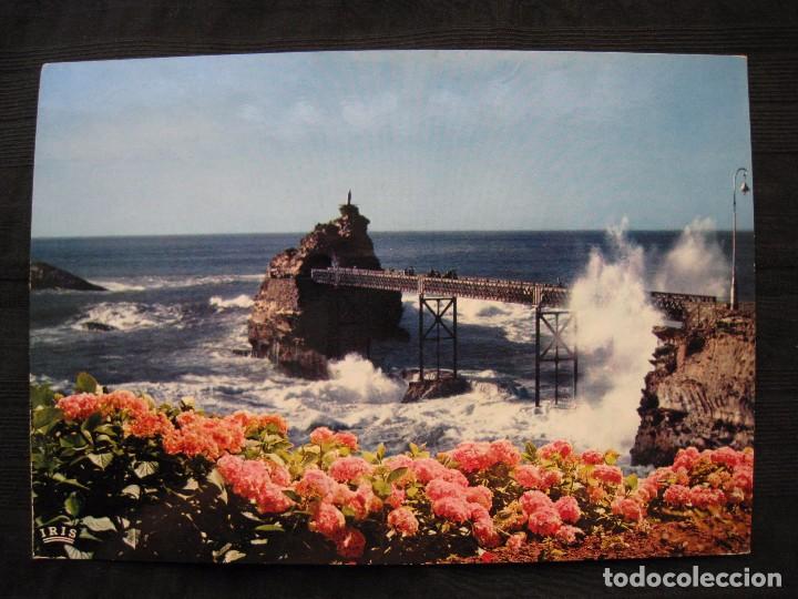 Postales: POSTAL BIARRITZ - LE ROCHER DE LA VIERGE. - Foto 1