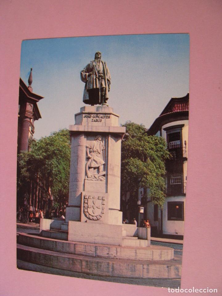Postcards: POSTAL DE MADEIRA - PORTUGAL. FUNCHAL. ESTATUA DE ZARCO. A&Ntilde;OS 80. SIN CIRCULAR. EDIT. CARVAO.