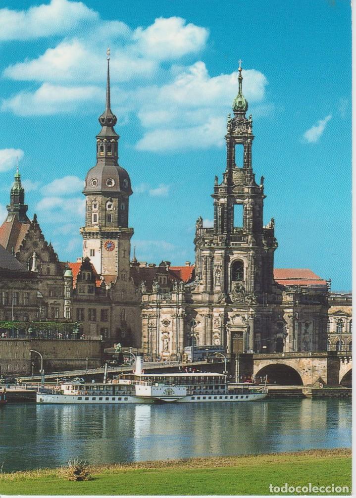 Postales: DRESDEN (ALEMANIA) CASTILLO Y BARCO - Foto 1