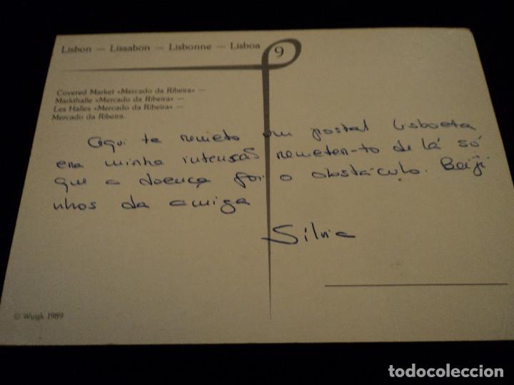 Postales: lisboa mercado de ribera circulada - Foto 2