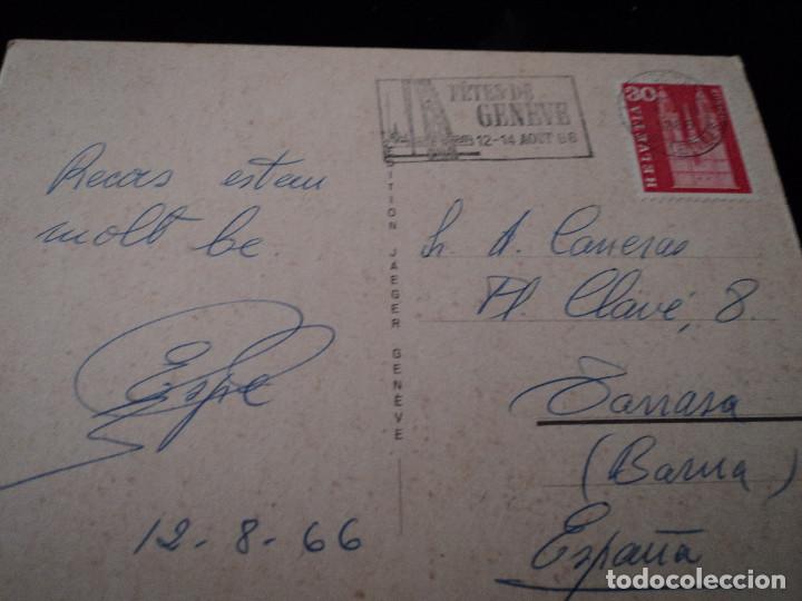 Postales: geneve circulada 1966 - Foto 2