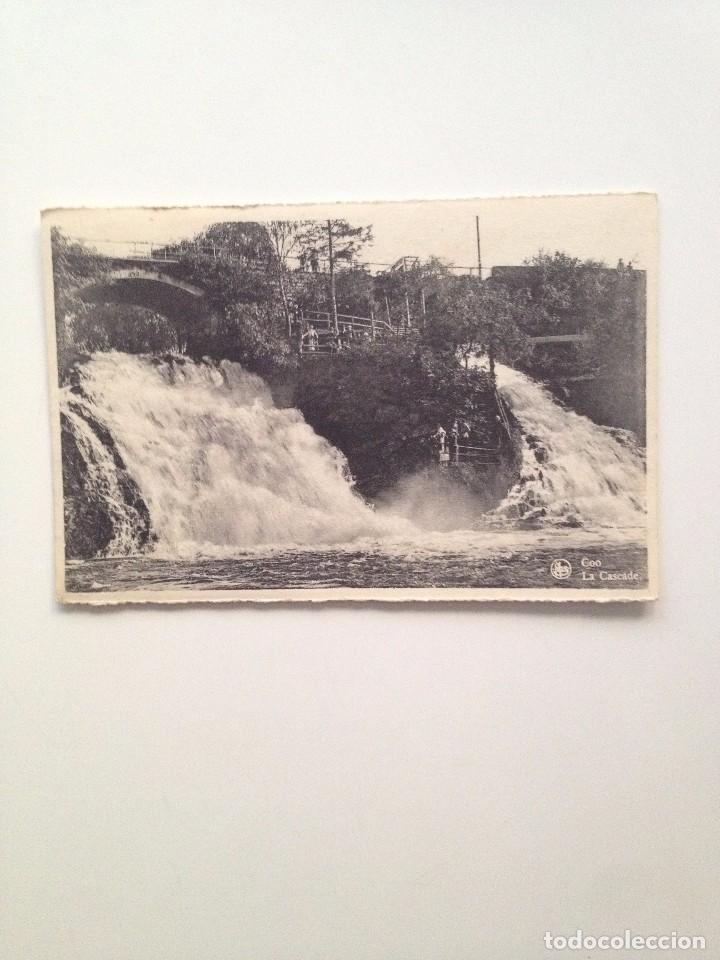 Postales: CASCADE DE COO:UN BONJOUR DE COO ( CIRCULADA 1949)