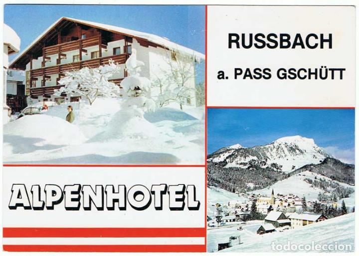 Cartes Postales: Postal Alpenhotel. Russbach. A. Pass Gsch&uuml;tt. Austria. Sin circular