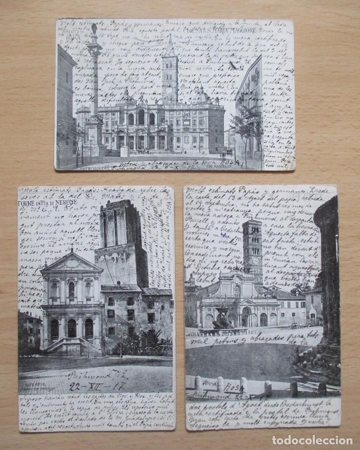Postales: Lote 3 postales de Roma - Foto 1