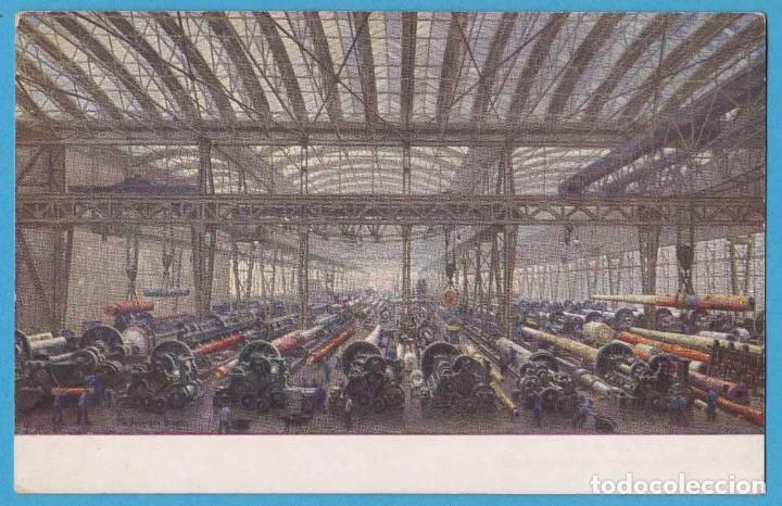 Postales: GUSSTAHLFABRIK ESSEN. KANONENWERKSTATT XI. F&Aacute;BRICA DE ACERO DE ESSEN. TALLER DE CA&Ntilde;ONES. FRIED KRUPP