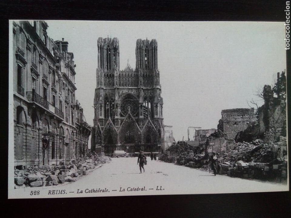 Postales: Postal de Reims. La Catedral. - Foto 1