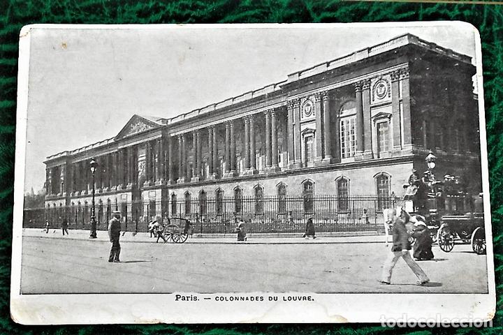Postales: Par&iacute;s. Columnata del Louvre. Animada. Nueva - Foto 1