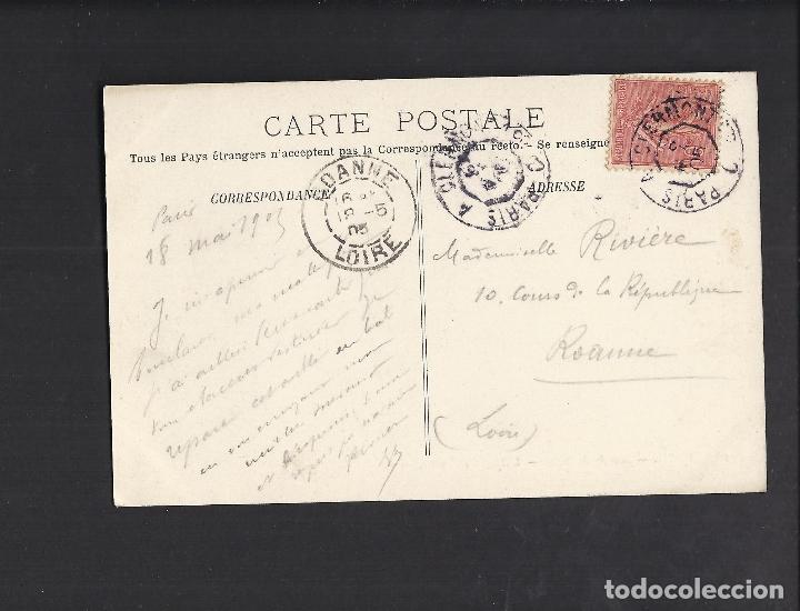 Postales: Antigua postal de Francia. Paris. - Foto 2