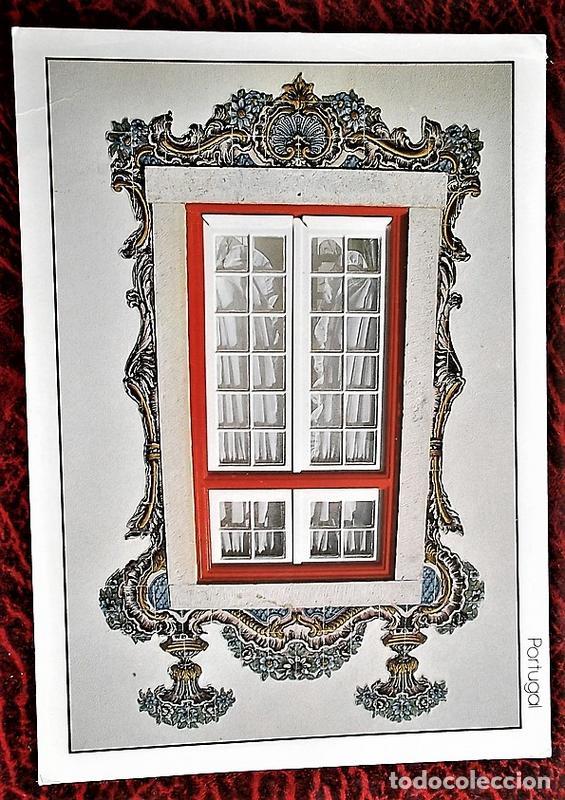 Cartoline: Cascais (Portugal). C6 Jamba de ventana de zulejos. Nueva