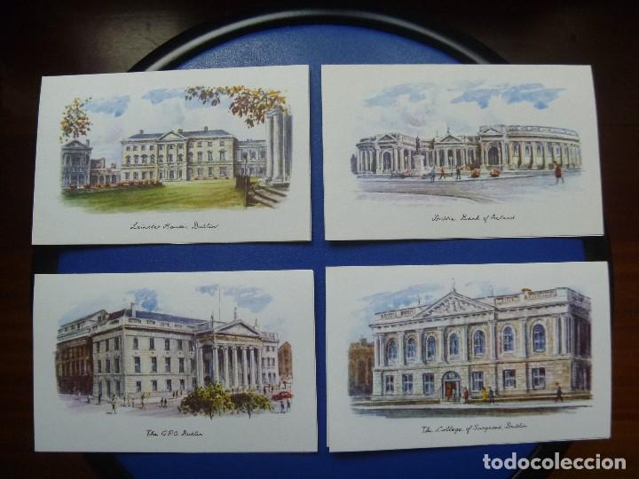 Postales: POSTALES DUBLIN EDIFICIOS CL&Aacute;SICOS BANK IRELAND LEINSTER HOUSE COLLEGE SURGEONS
