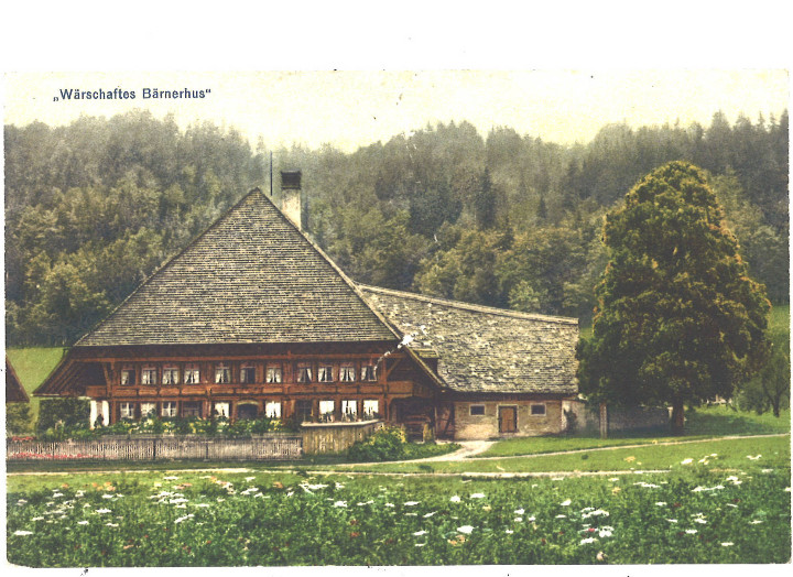 Postales: Warschaftes Barnerhus. Kunstmotive. Berner Bauernhauser