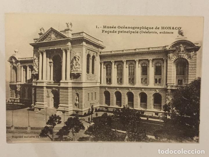 Postales: POSTAL MONACO. MUSEO OCEANOGR&Aacute;FICO. SIN CIRCULAR. - Foto 1