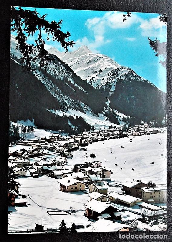 Postales: St. Anton (Austria). 1237 Ski-world-center Arlberg. Usada con sello.