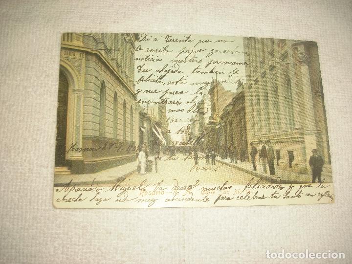 Postkarten: ROSARIO, CALLE SAN MARTIN , ESCRITA 1907