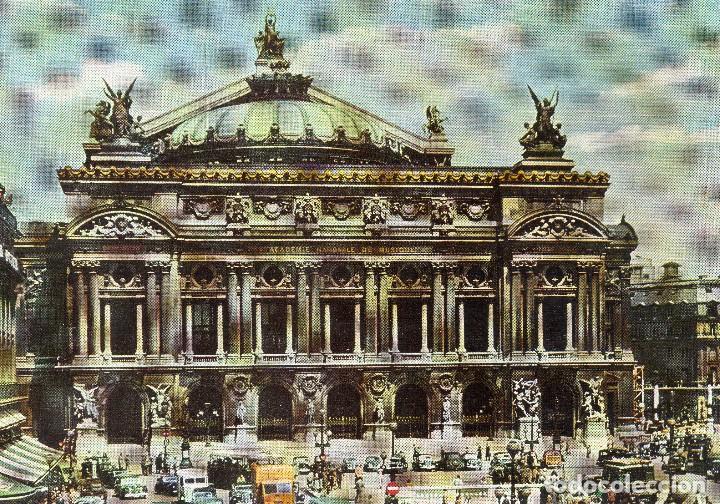 Postais: PARIS  LA PLAZA DE LA OPERA  A&Ntilde;OS 60