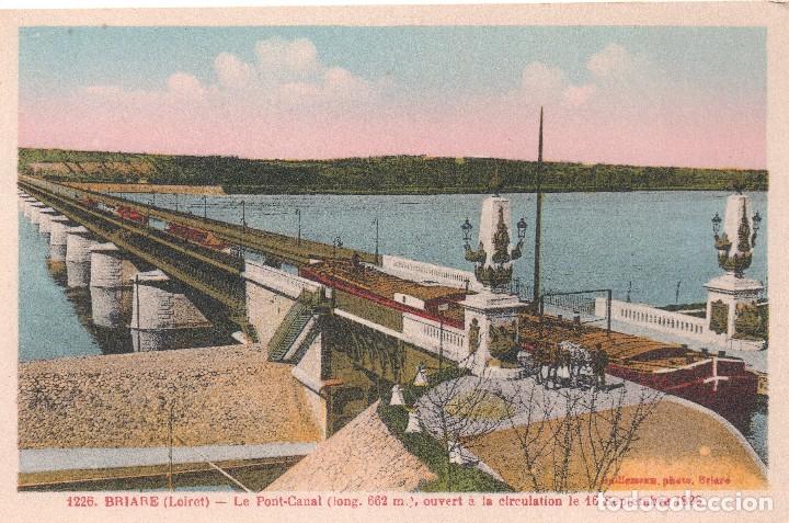 Postais: BRIARE   LOIRET  . LE PONT-CANAL .  ANTIGUA POSTAL DE FRANCIA