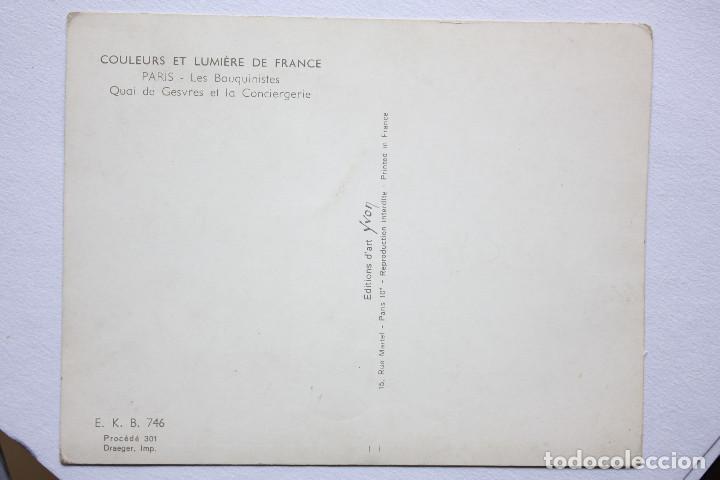 Postales: Bella postal de paris Les bouquinistes. - Foto 2