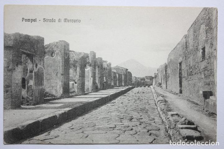 Postales: Pompeya entrada de mercurio.