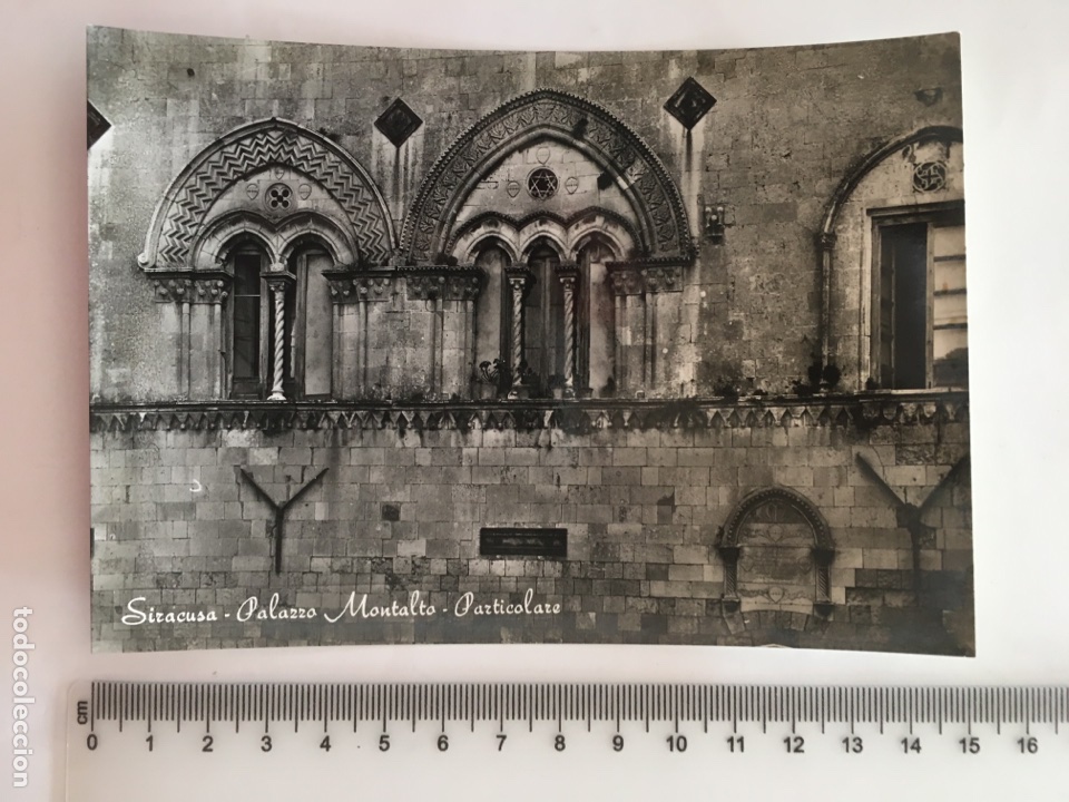 Cartoline: POSTAL. SIRACUSA. PALAZZO MONTALTO. VERA FOTOGRAF&Iacute;A. H. 1960?