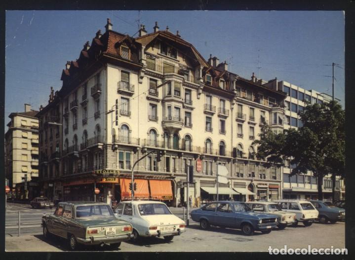 Postales: B-0452- SUIZA. SWISS. GINEBRA. GENEVE. HOTEL DE LA PLAINE.