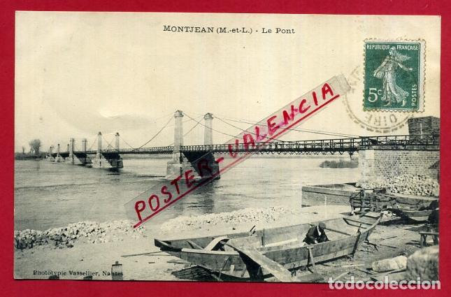 Postkarten: POSTAL FRANCIA, MONTJEAN, EL PUENTE, P88217