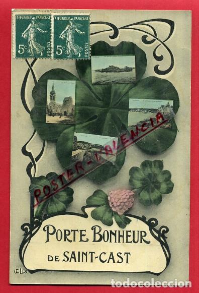 Postkarten: POSTAL FRANCIA, PORTE BONHEUR DE SAINT-CAST, ORIGINAL, P88239