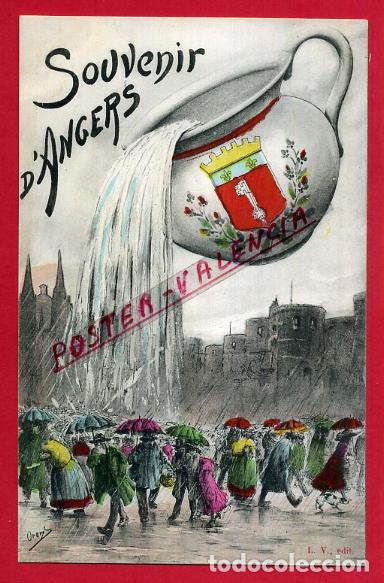 Postkarten: POSTAL FRANCIA, SOUVENIR D&acute;ANGERS, ORIGINAL, P88250