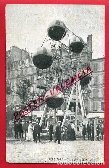 Postkarten: POSTAL FRANCIA, FETE FORAINE, LES BALLONG, ORIGINAL, P88251