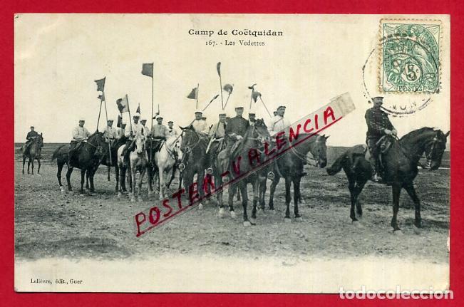 Postkarten: POSTAL FRANCIA, CAMP DE CO&Euml;TQUIDAN, LES VEDETTES, MILITARES, ORIGINAL, P88270