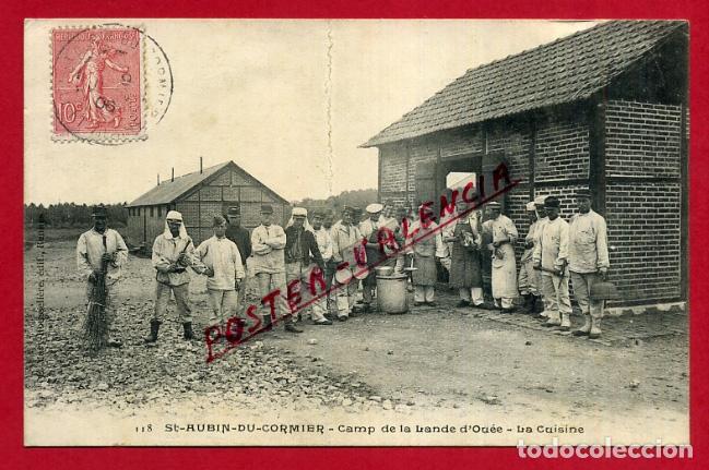 Cartes Postales: POSTAL FRANCIA, ST-AUBIN-DU-CORMIER, CAMP DE LA LANDE D&acute;OUEE, COCINA, ORIGINAL, P88280
