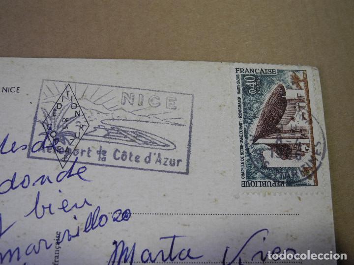 Postales: Nice n. 18 Cote dAzur. Circulada 1966 - Foto 2