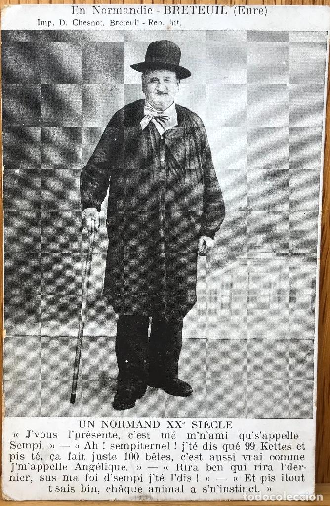 Postkarten: Francia - En Normandie - Breteuil (Eure) - Un normando del siglo XX - Antigua postal