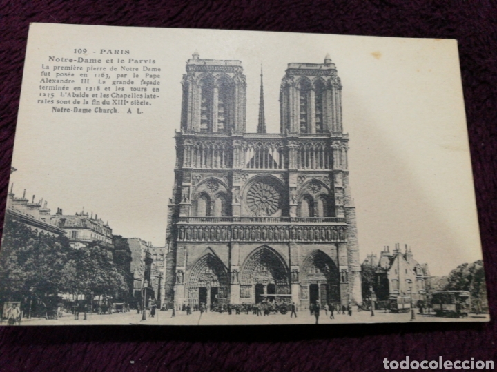 Postales: Par&iacute;s Notre-Dame A. Leconte - Foto 1